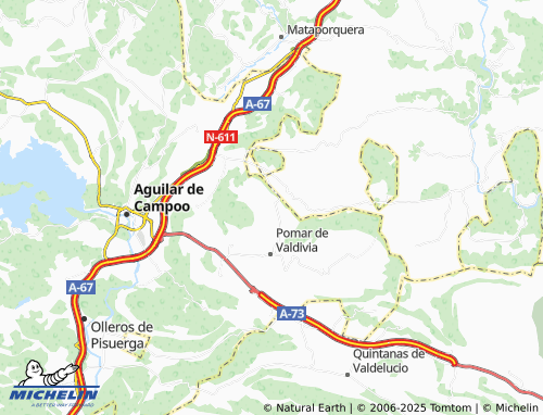 Mapa MICHELIN Helecha de Valdivia - ViaMichelin