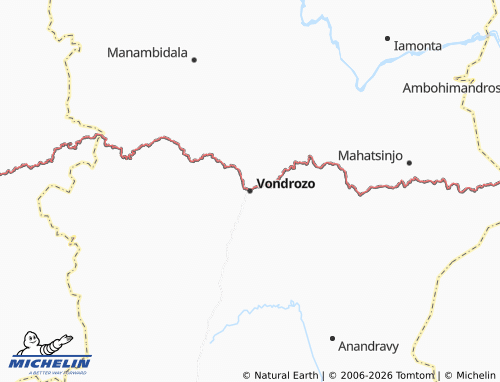 Mappa MICHELIN Vondrozo - ViaMichelin