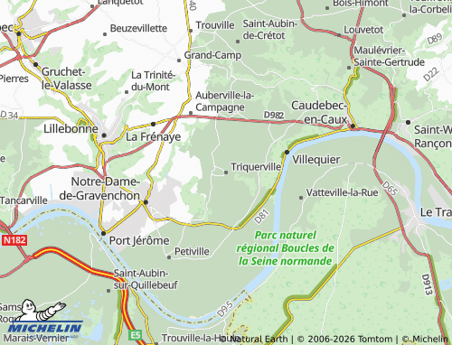 MICHELIN Triquerville map - ViaMichelin
