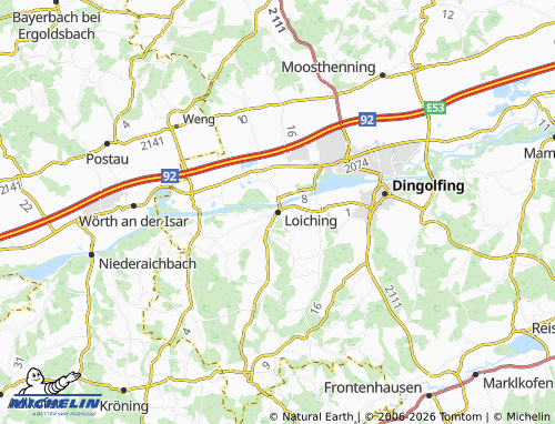 MICHELIN Loiching map - ViaMichelin