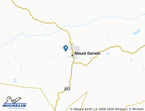 MICHELIN-Landkarte Mount Darwin - ViaMichelin
