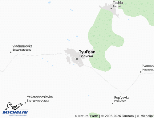 MICHELIN-Landkarte Tyul'gan - ViaMichelin