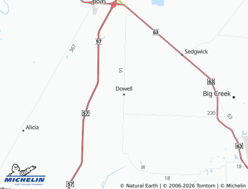 Mapa MICHELIN Dowell - ViaMichelin