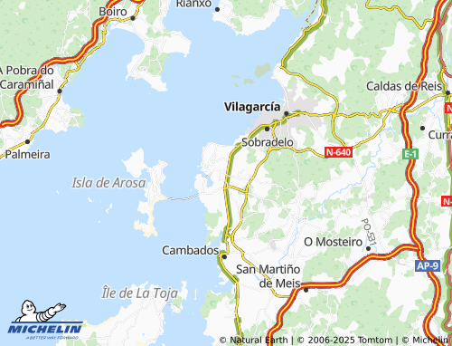 MICHELIN Caleiro (Santa María) map - ViaMichelin