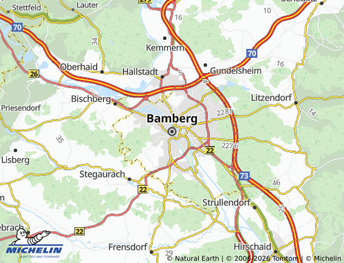 MICHELIN Bamberg map - ViaMichelin