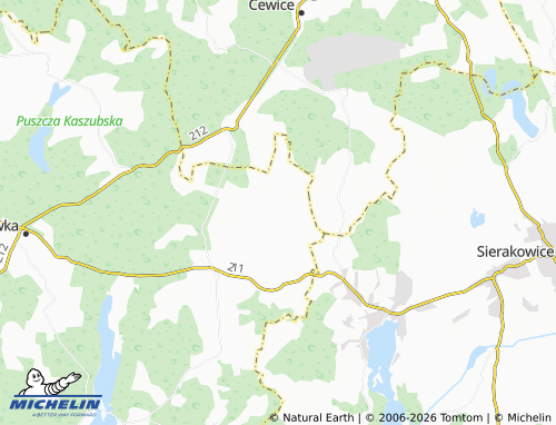 MICHELIN-Landkarte Bochowo - ViaMichelin