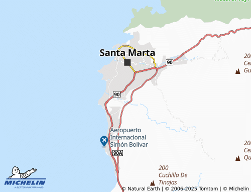 MICHELIN Distrito Turístico Cultural E Histórico de Santa map - ViaMichelin