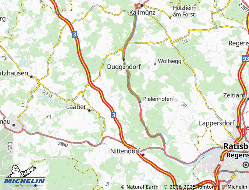 MICHELIN Konstein map - ViaMichelin