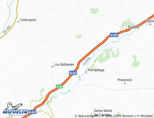 MICHELIN Villaquirán de los Infantes map - ViaMichelin