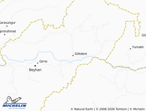 MICHELIN Gökdere map - ViaMichelin