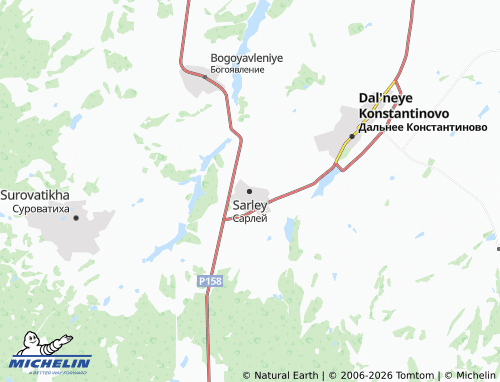 MICHELIN-Landkarte Sarley - ViaMichelin