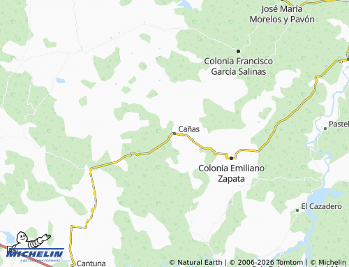 Carte MICHELIN Cañas - ViaMichelin