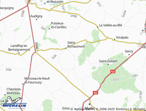 MICHELIN Chevennes map - ViaMichelin