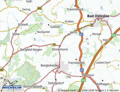 MICHELIN Elmenhorst map - ViaMichelin