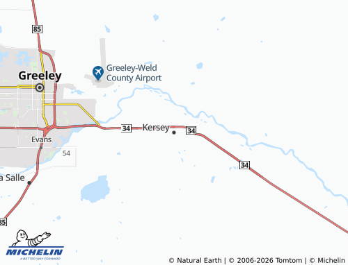 Carte MICHELIN Kersey - ViaMichelin