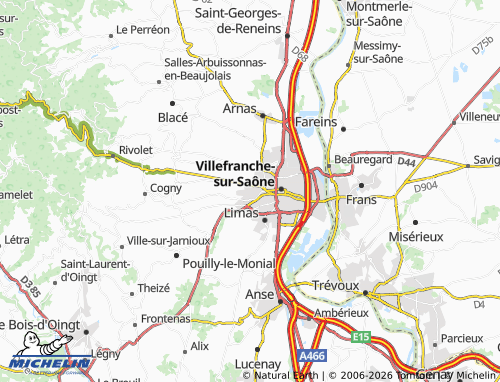 MICHELIN Gleizé map - ViaMichelin