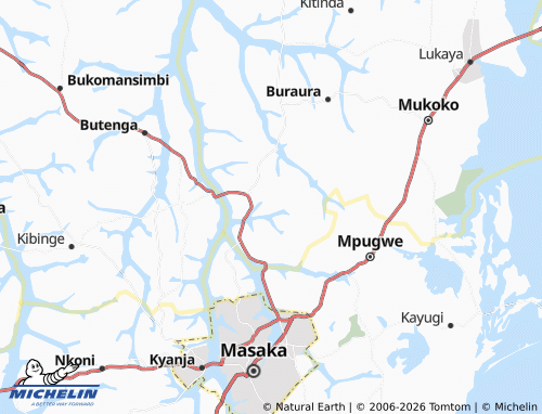 MICHELIN Lubale map - ViaMichelin