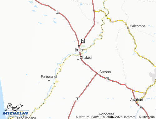 Mapa MICHELIN Ohakea - ViaMichelin