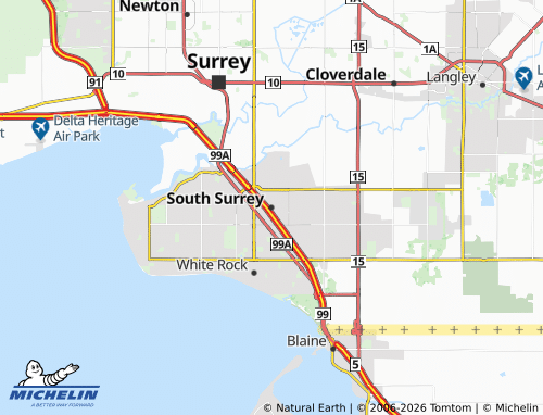 MICHELIN South Surrey map - ViaMichelin