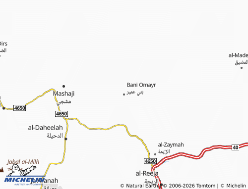 Carte MICHELIN Bani Omayr - ViaMichelin