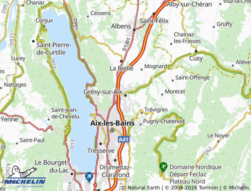 Mappa MICHELIN Grésy-sur-Aix - ViaMichelin