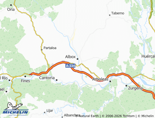 MICHELIN Albox map - ViaMichelin