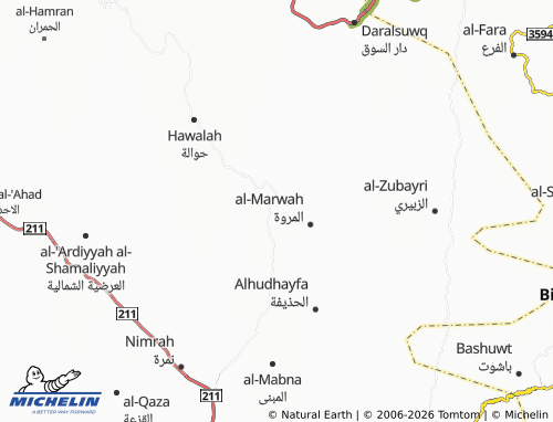 MICHELIN-Landkarte al-Janah - ViaMichelin