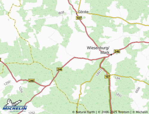 MICHELIN-Landkarte Reetz - ViaMichelin
