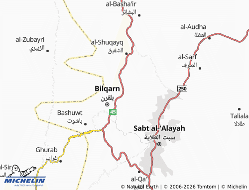 MICHELIN-Landkarte al-Wuroud - ViaMichelin