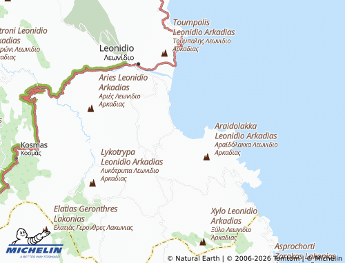 MICHELIN Poulithra map - ViaMichelin