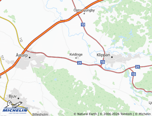 MICHELIN Kvidinge map - ViaMichelin