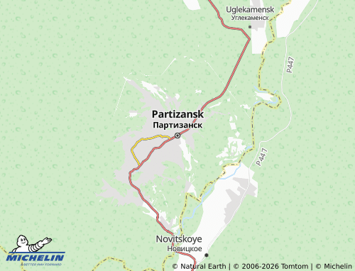 MICHELIN-Landkarte Partizansk - ViaMichelin