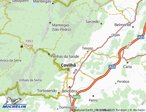 Carte MICHELIN Aldeia do Carvalho - ViaMichelin