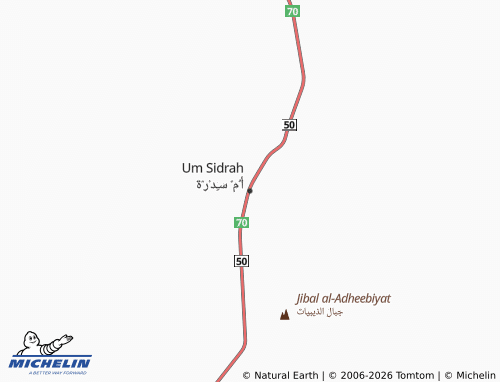 Mappa MICHELIN Um Sidrah - ViaMichelin