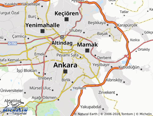 Mappa MICHELIN Akdere - ViaMichelin