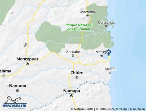 MICHELIN-Landkarte Ancuabe - ViaMichelin