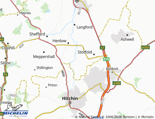 MICHELIN Arlesey map - ViaMichelin