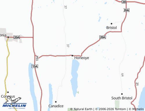Mapa MICHELIN Honeoye - ViaMichelin