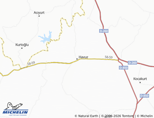 MICHELIN Havuz map - ViaMichelin