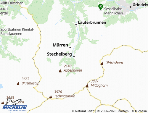 Mappa MICHELIN Stechelberg - ViaMichelin