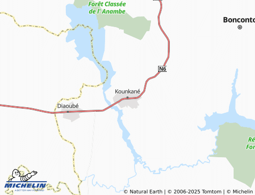 MICHELIN Kounkané map - ViaMichelin