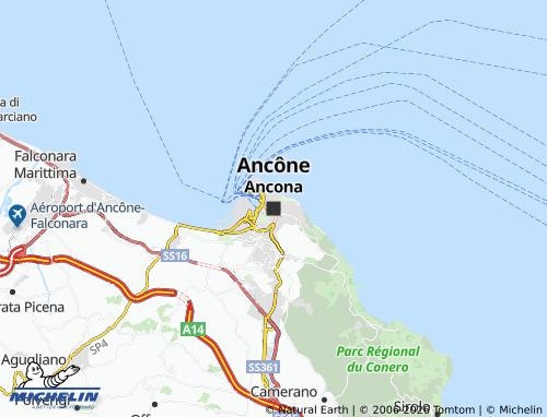 MICHELIN-Landkarte Ancona - ViaMichelin