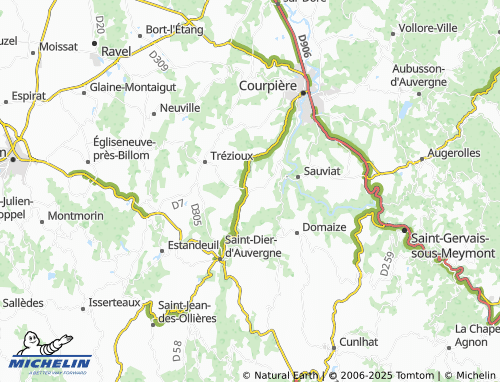MICHELIN Saint-Flour-l'Étang map - ViaMichelin