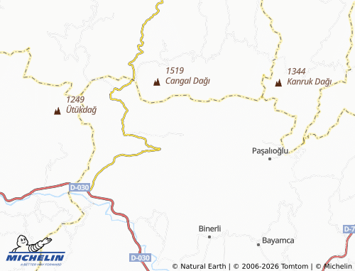 Mappa MICHELIN Gökçukur - ViaMichelin