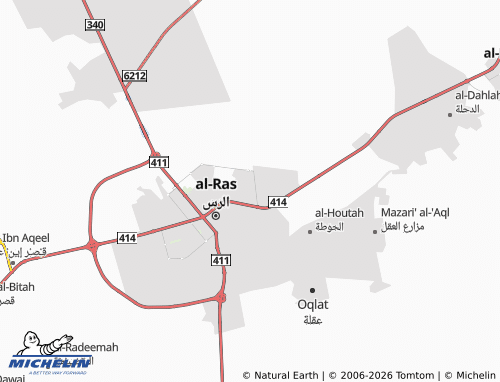 MICHELIN-Landkarte al-Rabwah - ViaMichelin