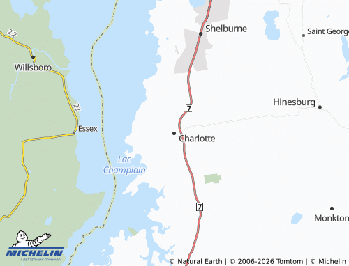 Carte MICHELIN Charlotte - ViaMichelin