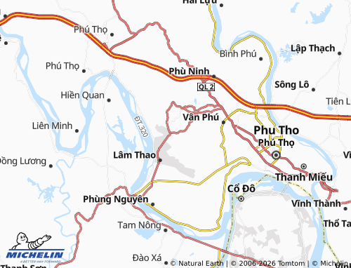 MICHELIN Chu Hóa map - ViaMichelin