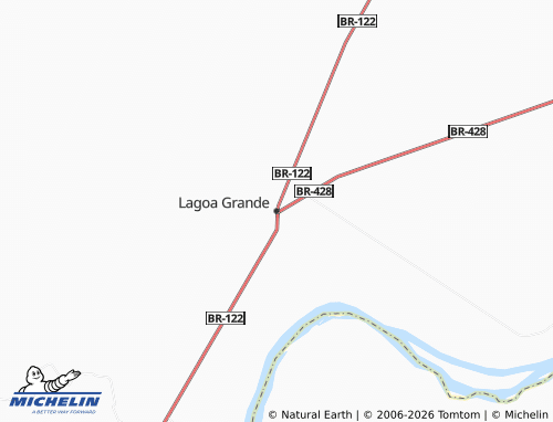 MICHELIN Lagoa Grande map - ViaMichelin