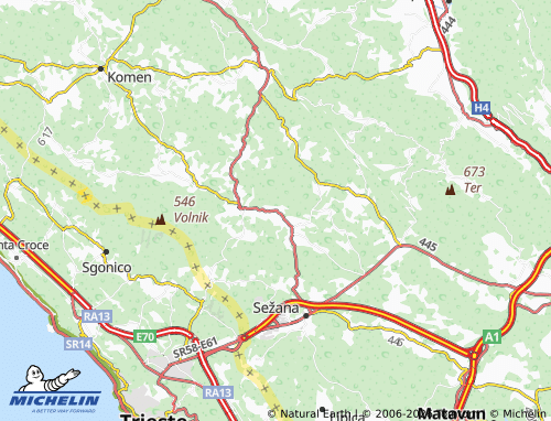 MICHELIN Tomaj map - ViaMichelin