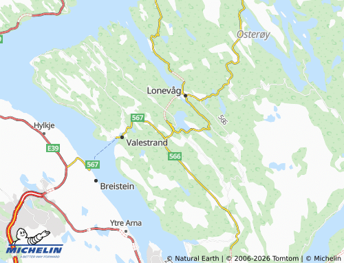MICHELIN-Landkarte Hauge - ViaMichelin